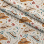 Saddle Song Garden Pattern 6 Minky Fabric — plush minky folded close-up preview (mv-minky-v1:lying)