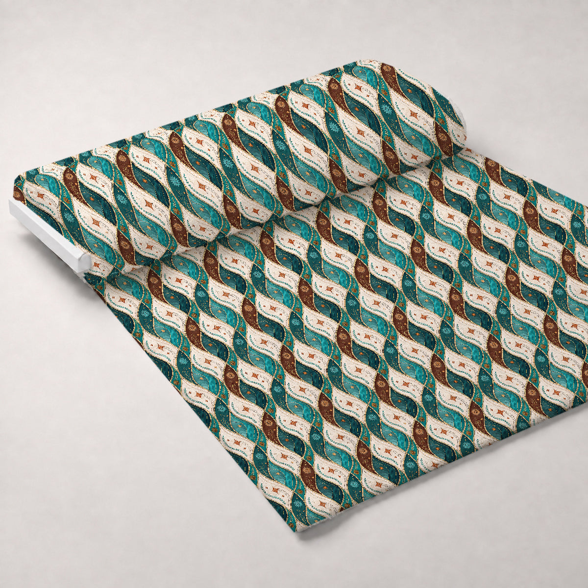 Saddle Song Garden Pattern 7 Minky Fabric — plush minky unrolled bolt preview (mv-minky-v1:bolt)