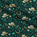 Saddle Song Garden Pattern 8 Minky Fabric — plush minky folded close-up preview (mv-minky-v1:lying)