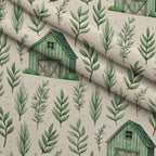 Sage Homestead Pattern 4 Minky Fabric — plush minky folded close-up preview (mv-minky-v1:lying)