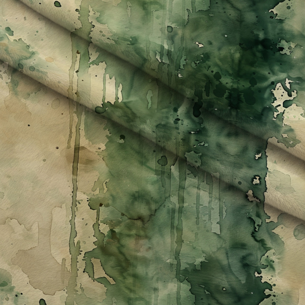 Sage Ink Wash Pattern 11 Minky Fabric — plush minky folded close-up preview (mv-minky-v1:lying)