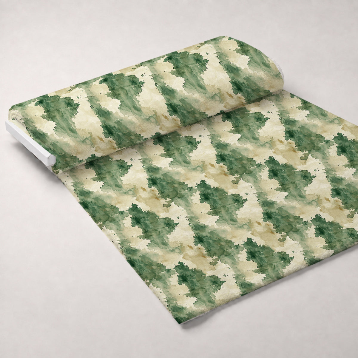 Sage Ink Wash Pattern 15 Minky Fabric — plush minky unrolled bolt preview (mv-minky-v1:bolt)