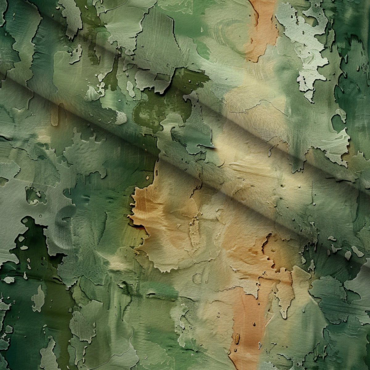 Sage Ink Wash Pattern 16 Minky Fabric — plush minky folded close-up preview (mv-minky-v1:lying)