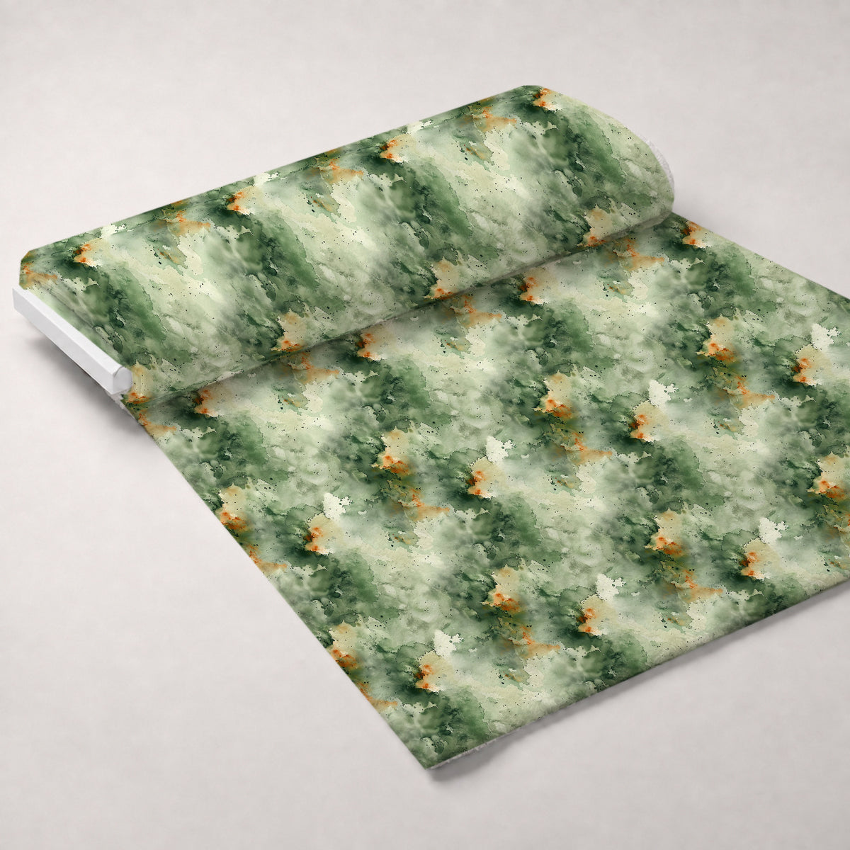 Sage Ink Wash Pattern 19 Minky Fabric — plush minky unrolled bolt preview (mv-minky-v1:bolt)