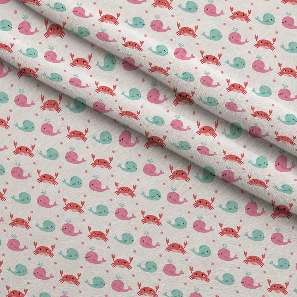 Sandy Shores Pattern 8 Minky Fabric — plush minky folded close-up preview (mv-minky-v1:lying)