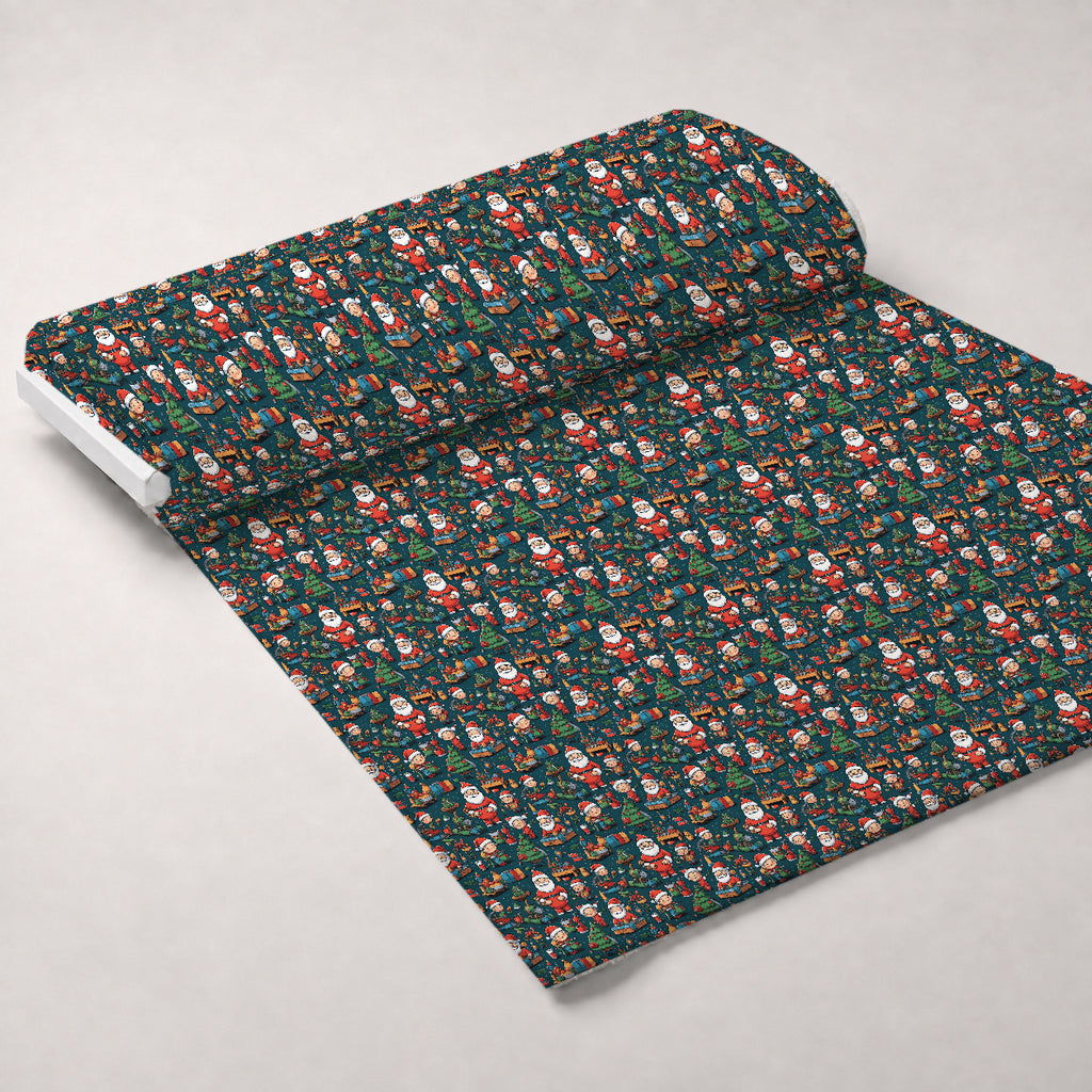 Santa's Workshop Pattern 10 Minky Fabric — plush minky unrolled bolt preview (mv-minky-v1:bolt)