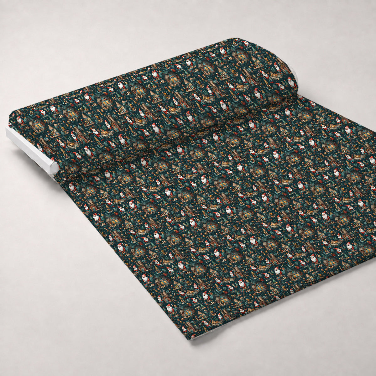 Santa's Workshop Pattern 15 Minky Fabric — plush minky unrolled bolt preview (mv-minky-v1:bolt)