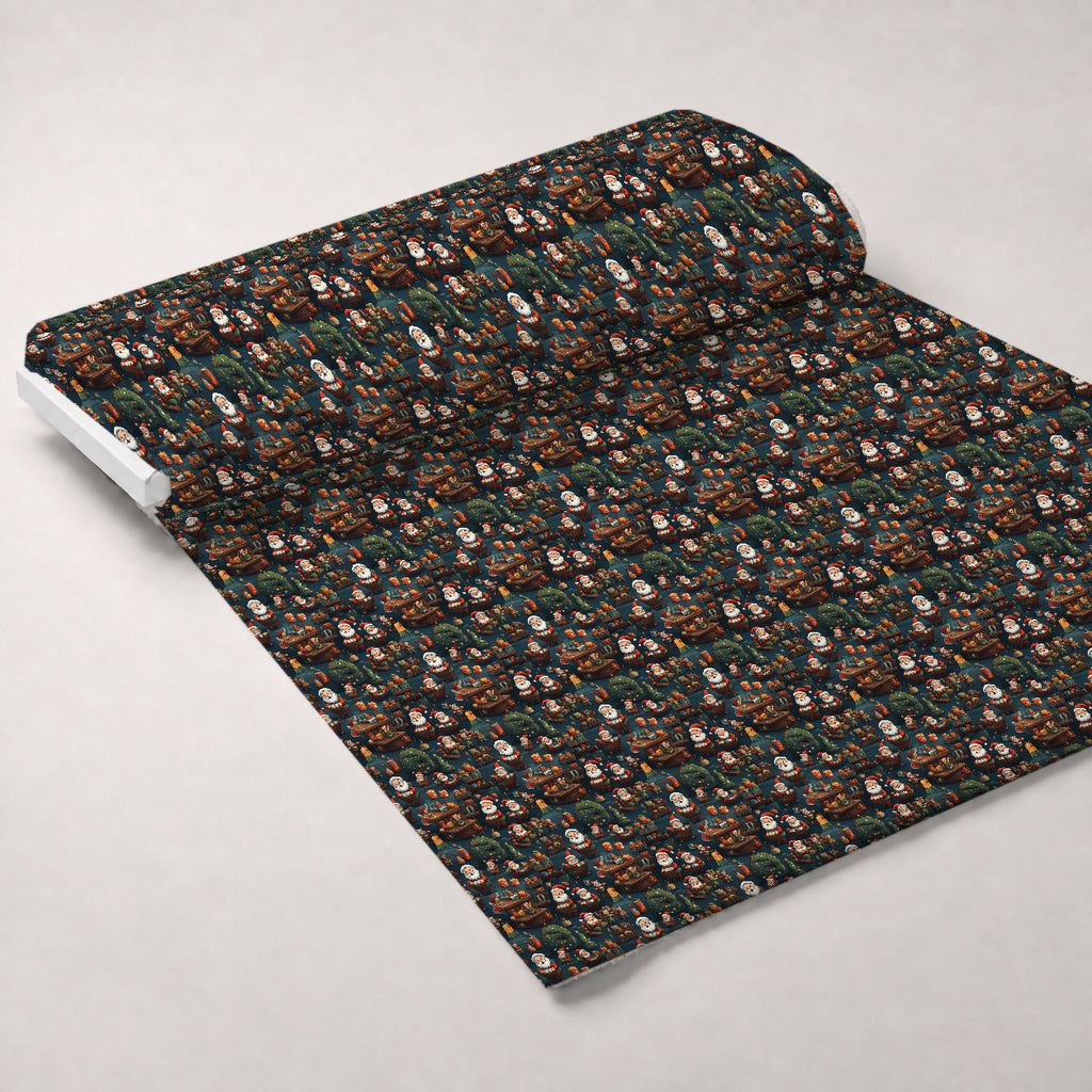 Santa's Workshop Pattern 16 Minky Fabric — plush minky unrolled bolt preview (mv-minky-v1:bolt)