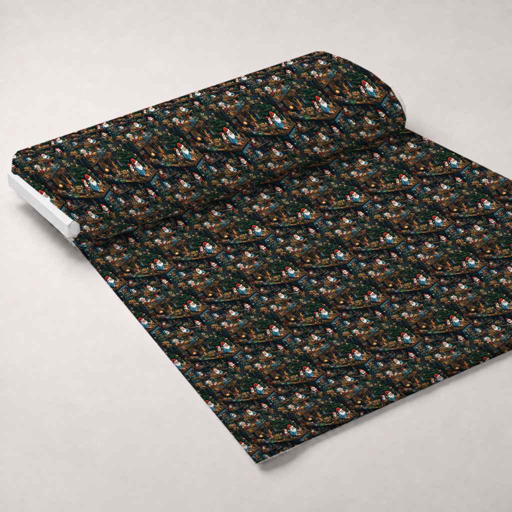 Santa's Workshop Pattern 19 Minky Fabric — plush minky unrolled bolt preview (mv-minky-v1:bolt)
