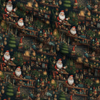 Santa's Workshop Pattern 2 Minky Fabric — plush minky folded close-up preview (mv-minky-v1:lying)