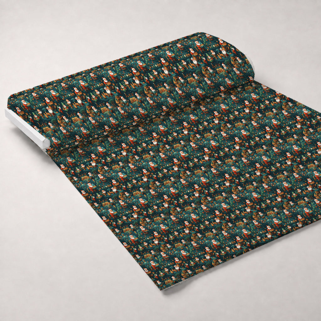 Santa's Workshop Pattern 27 Minky Fabric — plush minky unrolled bolt preview (mv-minky-v1:bolt)