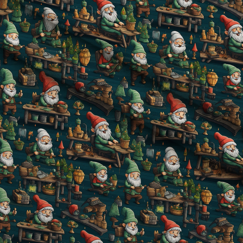 Santa's Workshop Pattern 28 Minky Fabric — plush minky folded close-up preview (mv-minky-v1:lying)