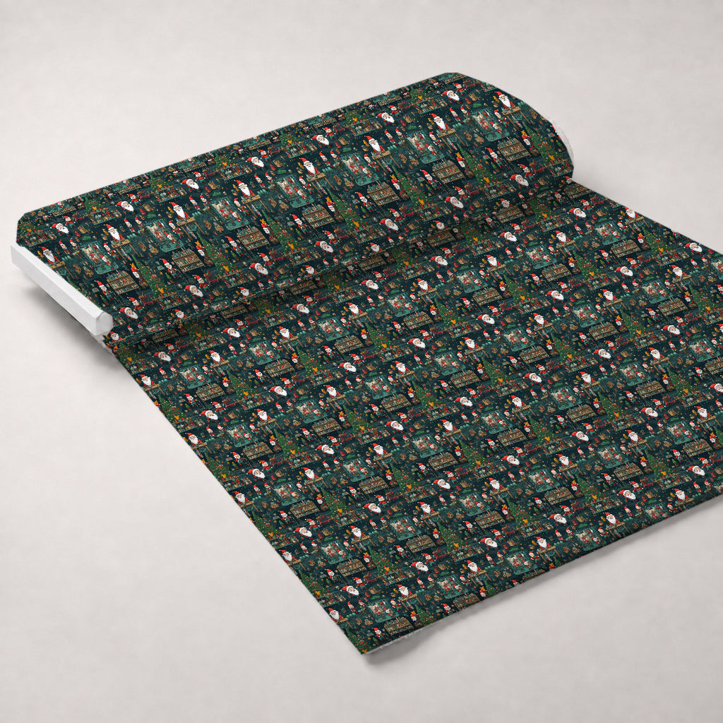 Santa's Workshop Pattern 4 Minky Fabric — plush minky unrolled bolt preview (mv-minky-v1:bolt)