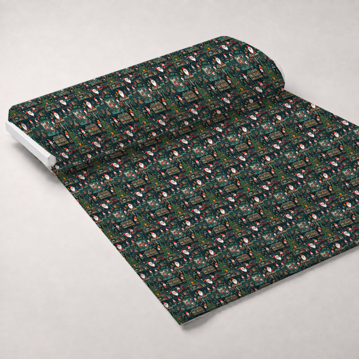 Santa's Workshop Pattern 4 Minky Fabric — plush minky unrolled bolt preview (mv-minky-v1:bolt)