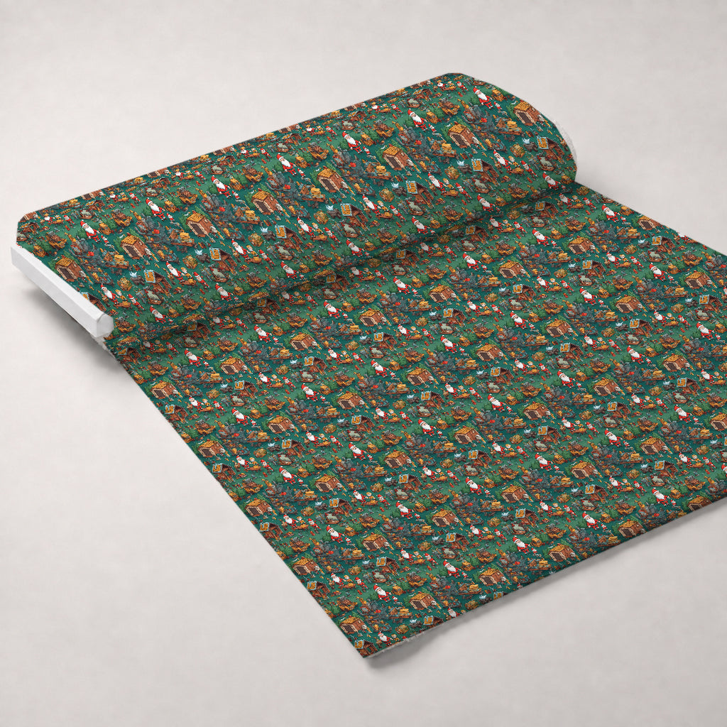 Santa's Workshop Pattern 8 Minky Fabric — plush minky unrolled bolt preview (mv-minky-v1:bolt)