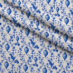 Sapphire Snowfall Pattern 10 Minky Fabric — plush minky folded close-up preview (mv-minky-v1:lying)
