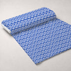 Sapphire Snowfall Pattern 12 Minky Fabric — plush minky unrolled bolt preview (mv-minky-v1:bolt)