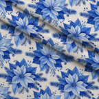 Sapphire Snowfall Pattern 15 Minky Fabric — plush minky folded close-up preview (mv-minky-v1:lying)