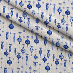 Sapphire Snowfall Pattern 22 Minky Fabric — plush minky folded close-up preview (mv-minky-v1:lying)