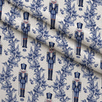 Sapphire Snowfall Pattern 25 Minky Fabric — plush minky folded close-up preview (mv-minky-v1:lying)