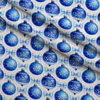 Sapphire Snowfall Pattern 26 Minky Fabric — plush minky folded close-up preview (mv-minky-v1:lying)