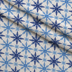 Sapphire Snowfall Pattern 28 Minky Fabric — plush minky folded close-up preview (mv-minky-v1:lying)