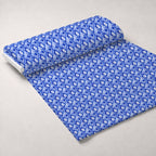 Sapphire Snowfall Pattern 3 Minky Fabric — plush minky unrolled bolt preview (mv-minky-v1:bolt)