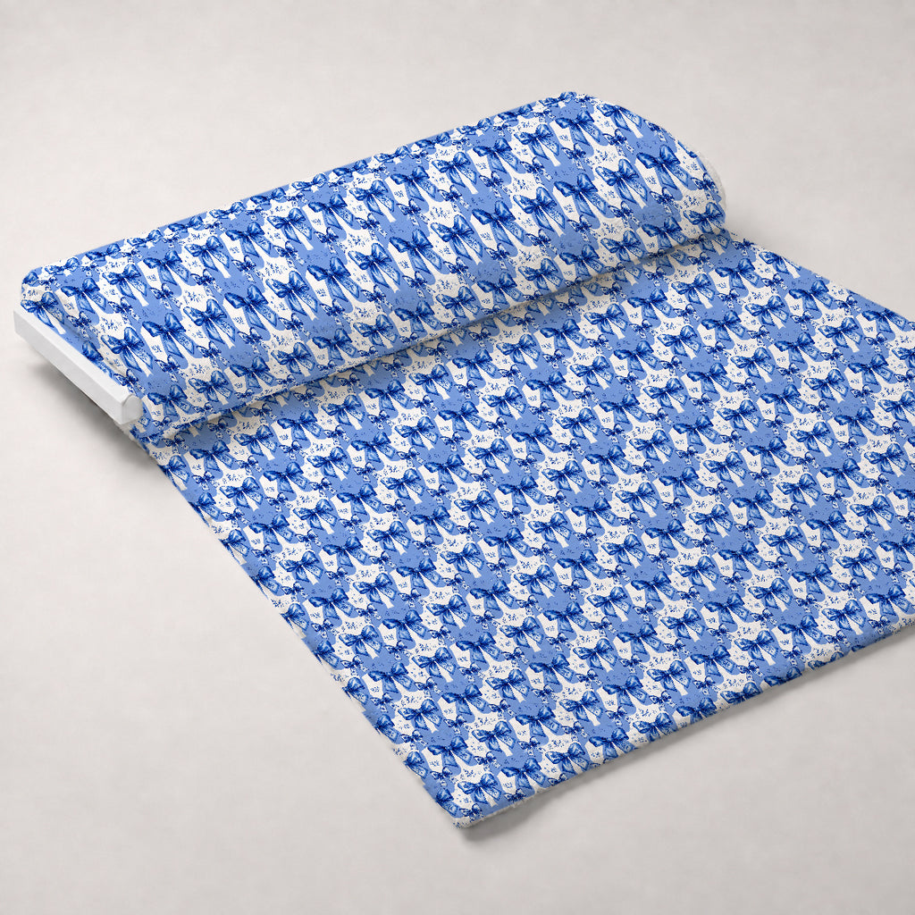 Sapphire Snowfall Pattern 6 Minky Fabric — plush minky unrolled bolt preview (mv-minky-v1:bolt)