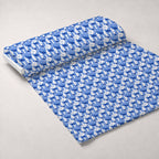 Sapphire Snowfall Pattern 6 Minky Fabric — plush minky unrolled bolt preview (mv-minky-v1:bolt)