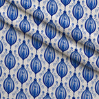 Sapphire Snowfall Pattern 7 Minky Fabric — plush minky folded close-up preview (mv-minky-v1:lying)