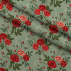 Scarlet Hive Pattern 11 Minky Fabric — plush minky folded close-up preview (mv-minky-v1:lying)