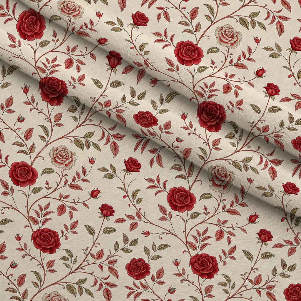 Scarlet Hive Pattern 14 Minky Fabric — plush minky folded close-up preview (mv-minky-v1:lying)