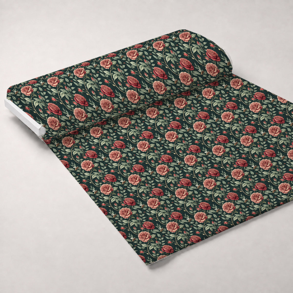 Scarlet Hive Pattern 2 Minky Fabric — plush minky unrolled bolt preview (mv-minky-v1:bolt)