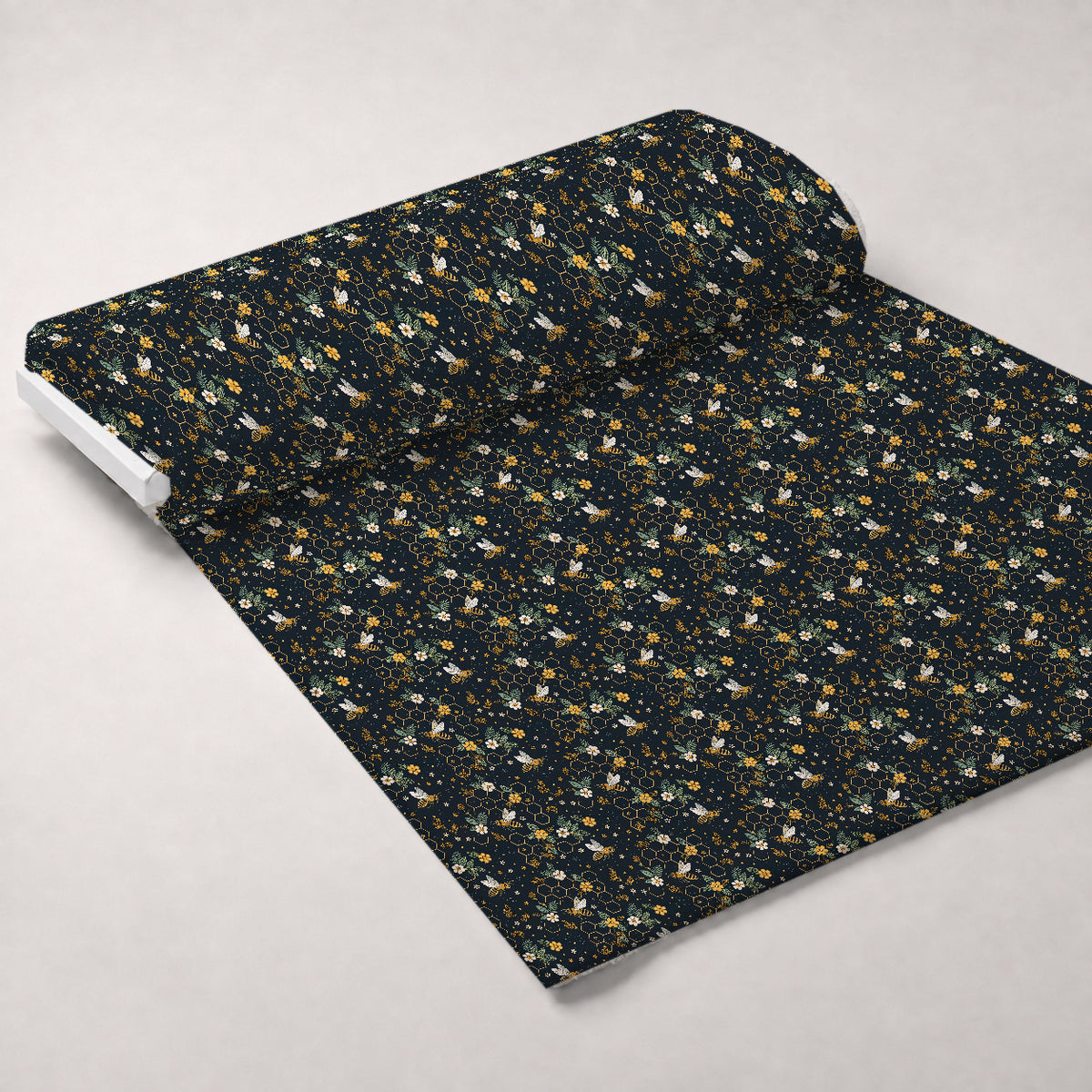 Scarlet Hive Pattern 20 Minky Fabric — plush minky unrolled bolt preview (mv-minky-v1:bolt)