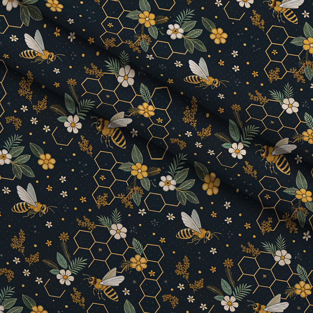 Scarlet Hive Pattern 20 Minky Fabric — plush minky folded close-up preview (mv-minky-v1:lying)