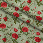 Scarlet Hive Pattern 26 Minky Fabric — plush minky folded close-up preview (mv-minky-v1:lying)