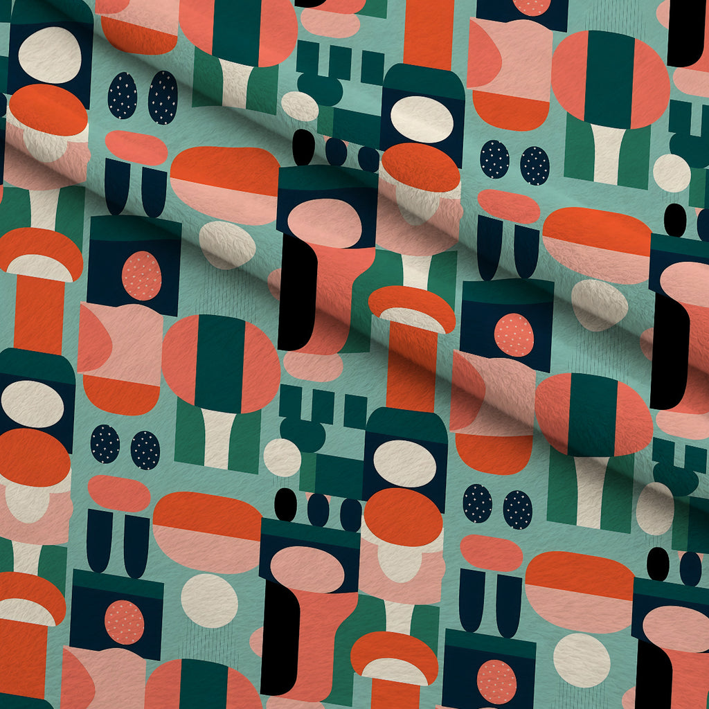 Sculptural Sunroom Pattern 1 Minky Fabric — plush minky folded close-up preview (mv-minky-v1:lying)