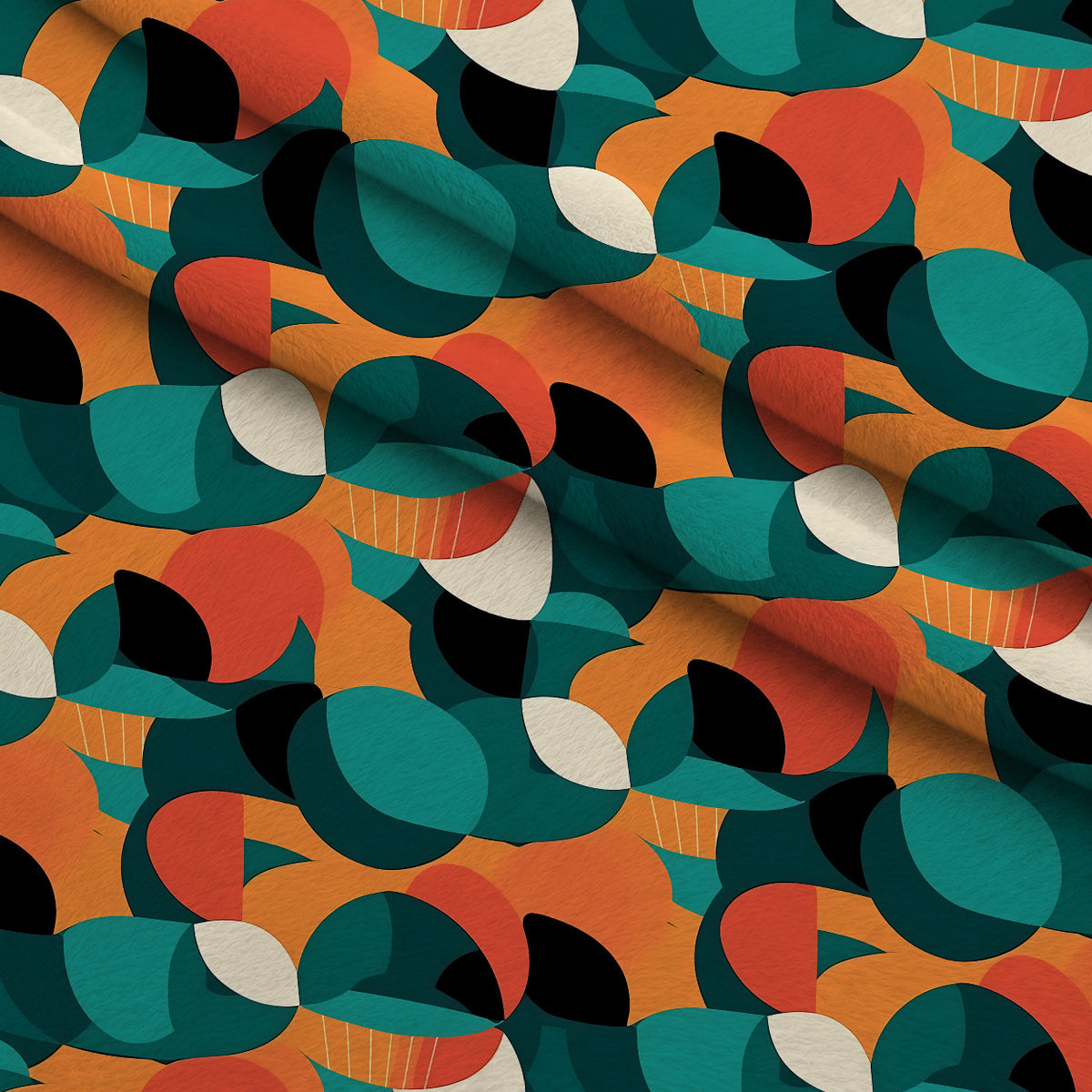 Sculptural Sunroom Pattern 12 Minky Fabric — plush minky folded close-up preview (mv-minky-v1:lying)