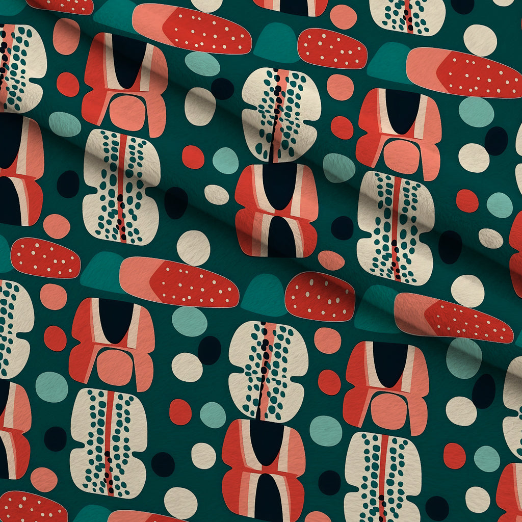 Sculptural Sunroom Pattern 16 Minky Fabric — plush minky folded close-up preview (mv-minky-v1:lying)