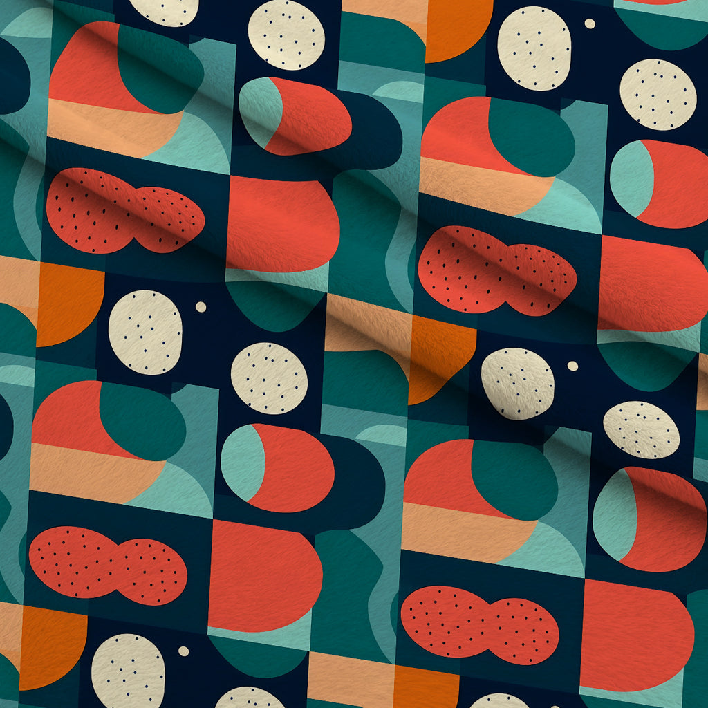 Sculptural Sunroom Pattern 18 Minky Fabric — plush minky folded close-up preview (mv-minky-v1:lying)