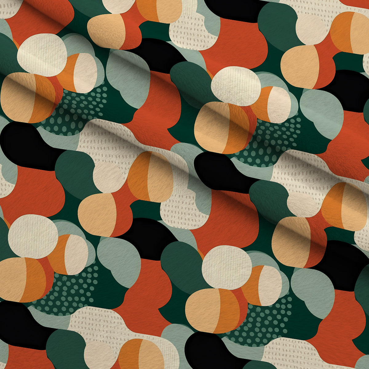 Sculptural Sunroom Pattern 2 Minky Fabric — plush minky folded close-up preview (mv-minky-v1:lying)