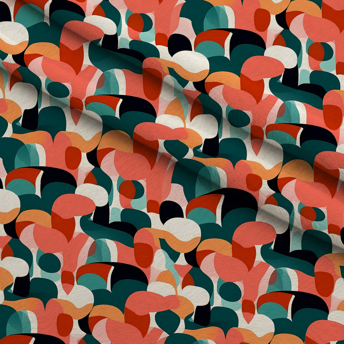 Sculptural Sunroom Pattern 5 Minky Fabric — plush minky folded close-up preview (mv-minky-v1:lying)