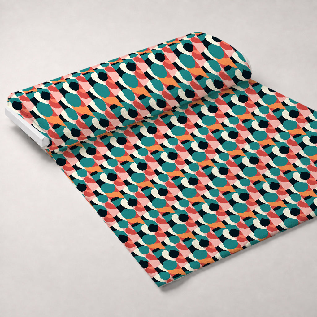 Sculptural Sunroom Pattern 8 Minky Fabric — plush minky unrolled bolt preview (mv-minky-v1:bolt)