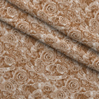 Sepia Blooms Pattern 10 Minky Fabric — plush minky folded close-up preview (mv-minky-v1:lying)