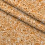 Sepia Blooms Pattern 13 Minky Fabric — plush minky folded close-up preview (mv-minky-v1:lying)