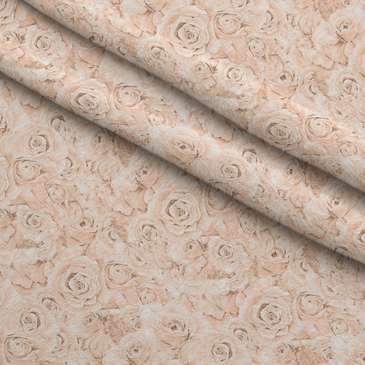 Sepia Blooms Pattern 16 Minky Fabric — plush minky folded close-up preview (mv-minky-v1:lying)