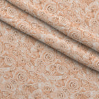 Sepia Blooms Pattern 17 Minky Fabric — plush minky folded close-up preview (mv-minky-v1:lying)