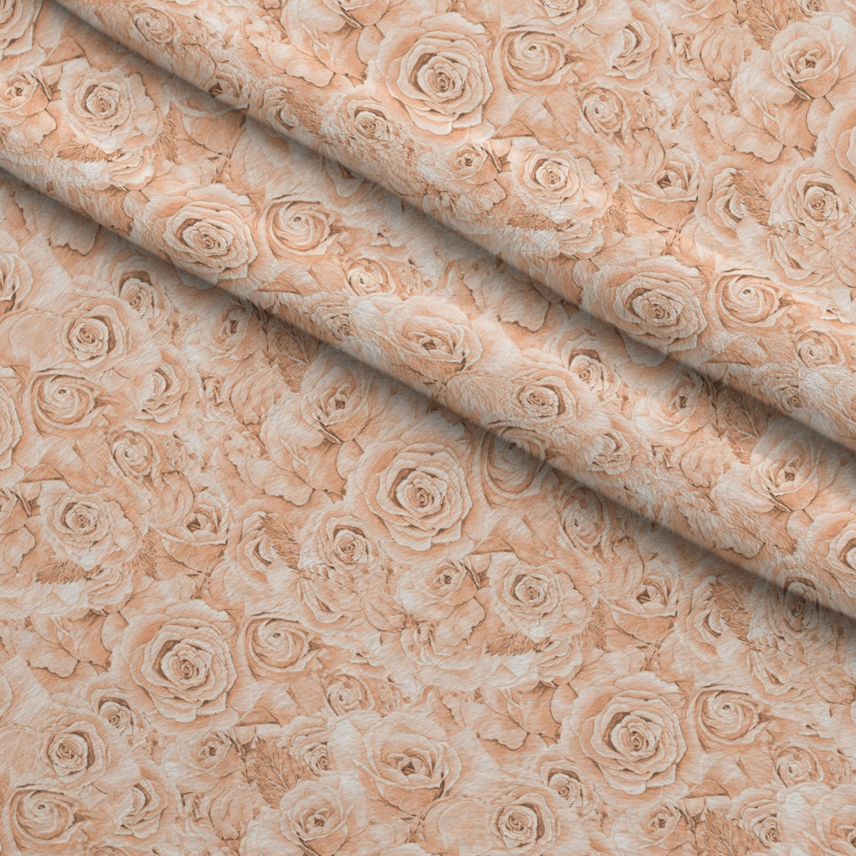 Sepia Blooms Pattern 17 Minky Fabric — plush minky folded close-up preview (mv-minky-v1:lying)