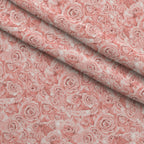 Sepia Blooms Pattern 24 Minky Fabric — plush minky folded close-up preview (mv-minky-v1:lying)