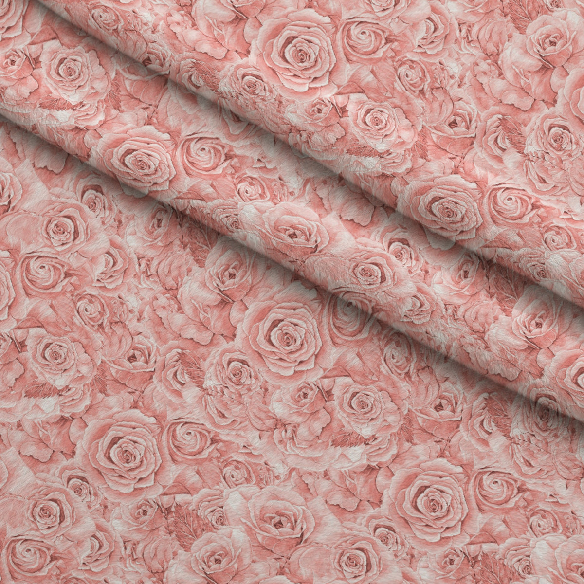Sepia Blooms Pattern 24 Minky Fabric — plush minky folded close-up preview (mv-minky-v1:lying)